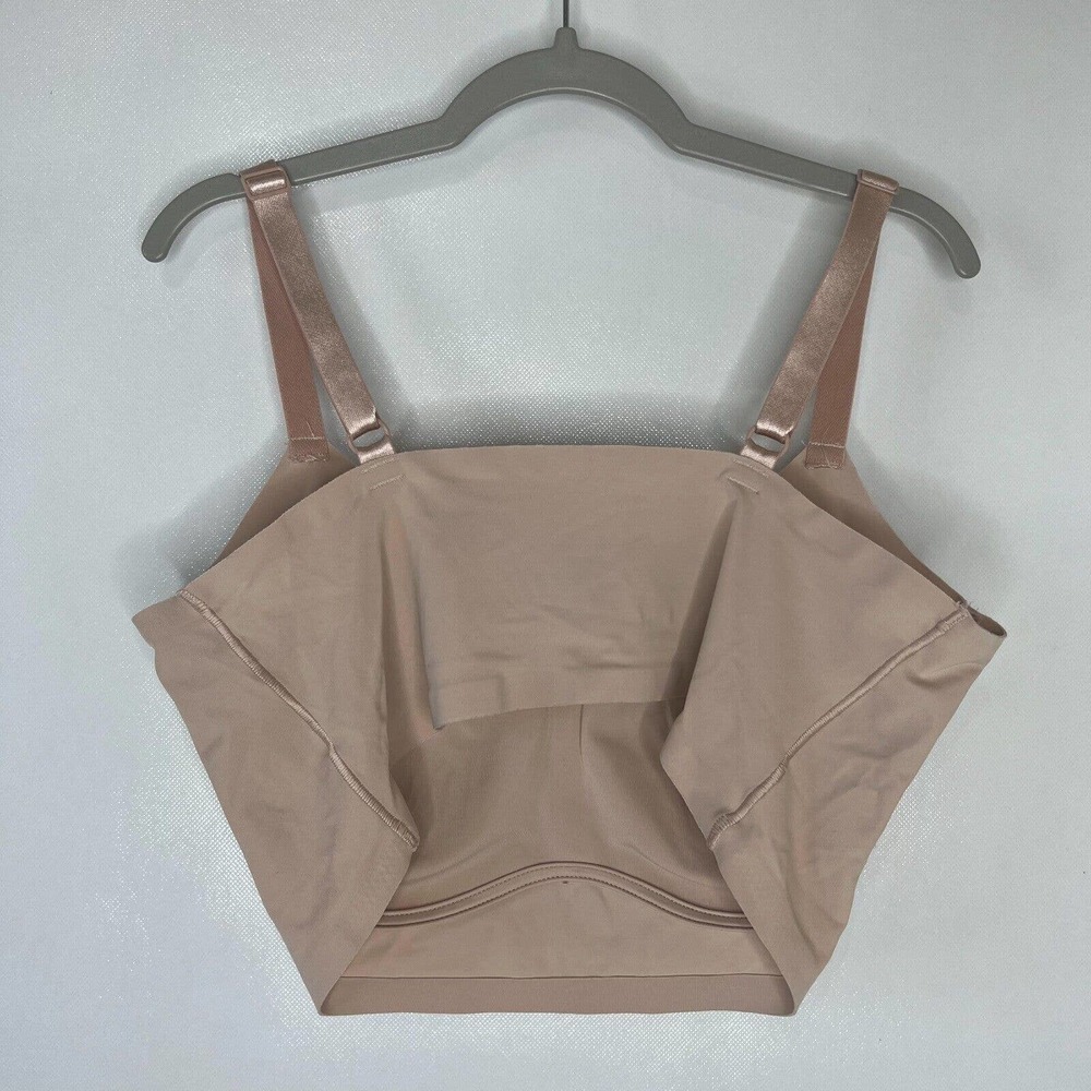 TRUE & CO Women's True Body Lift Scoop Adjustable Strap Bra Beige Size M - Picture 4 of 5